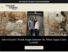 Tablet Screenshot of italiancinematoday.com